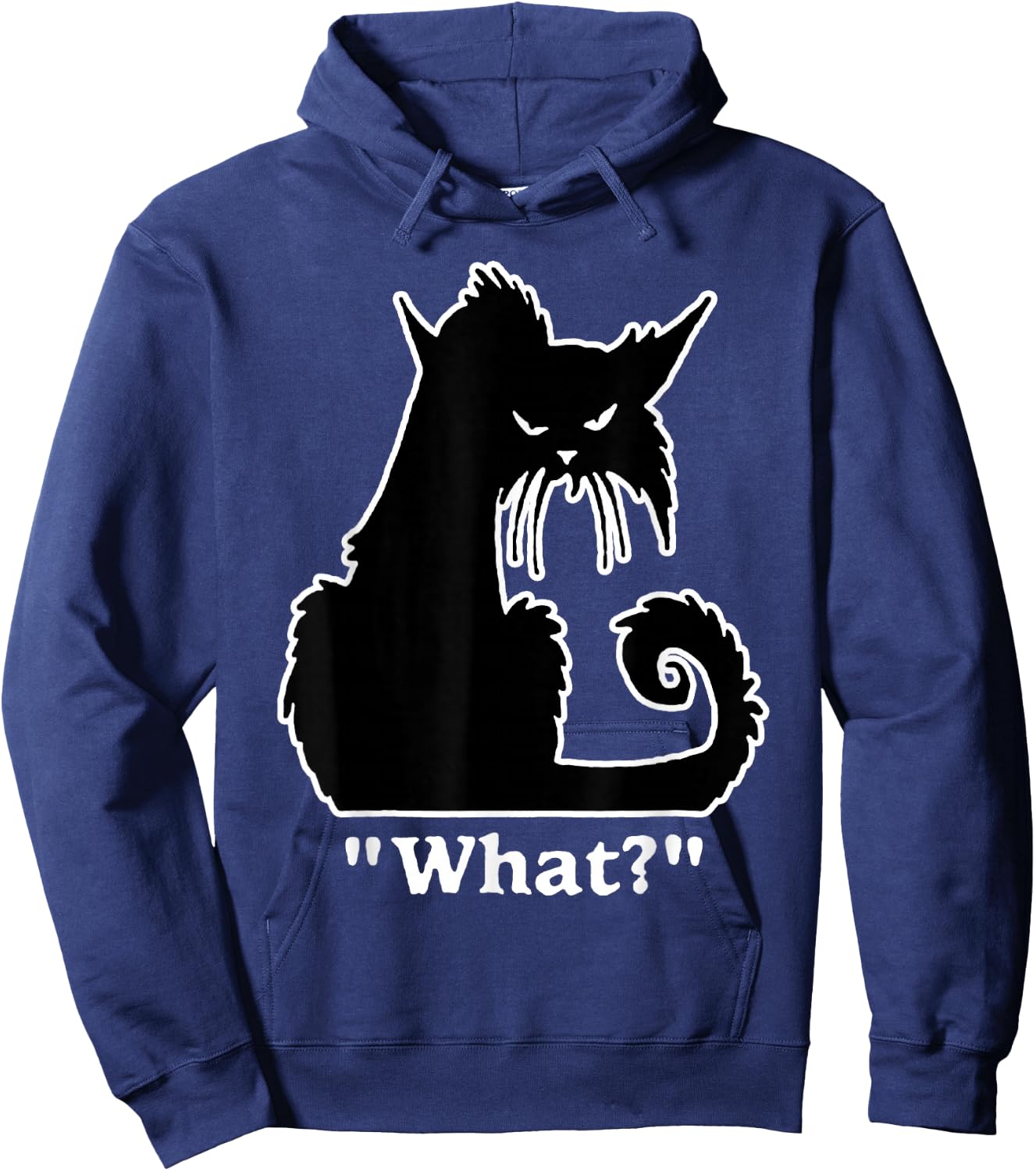 Funny Cat What Hoodie - Hoodie | Navy