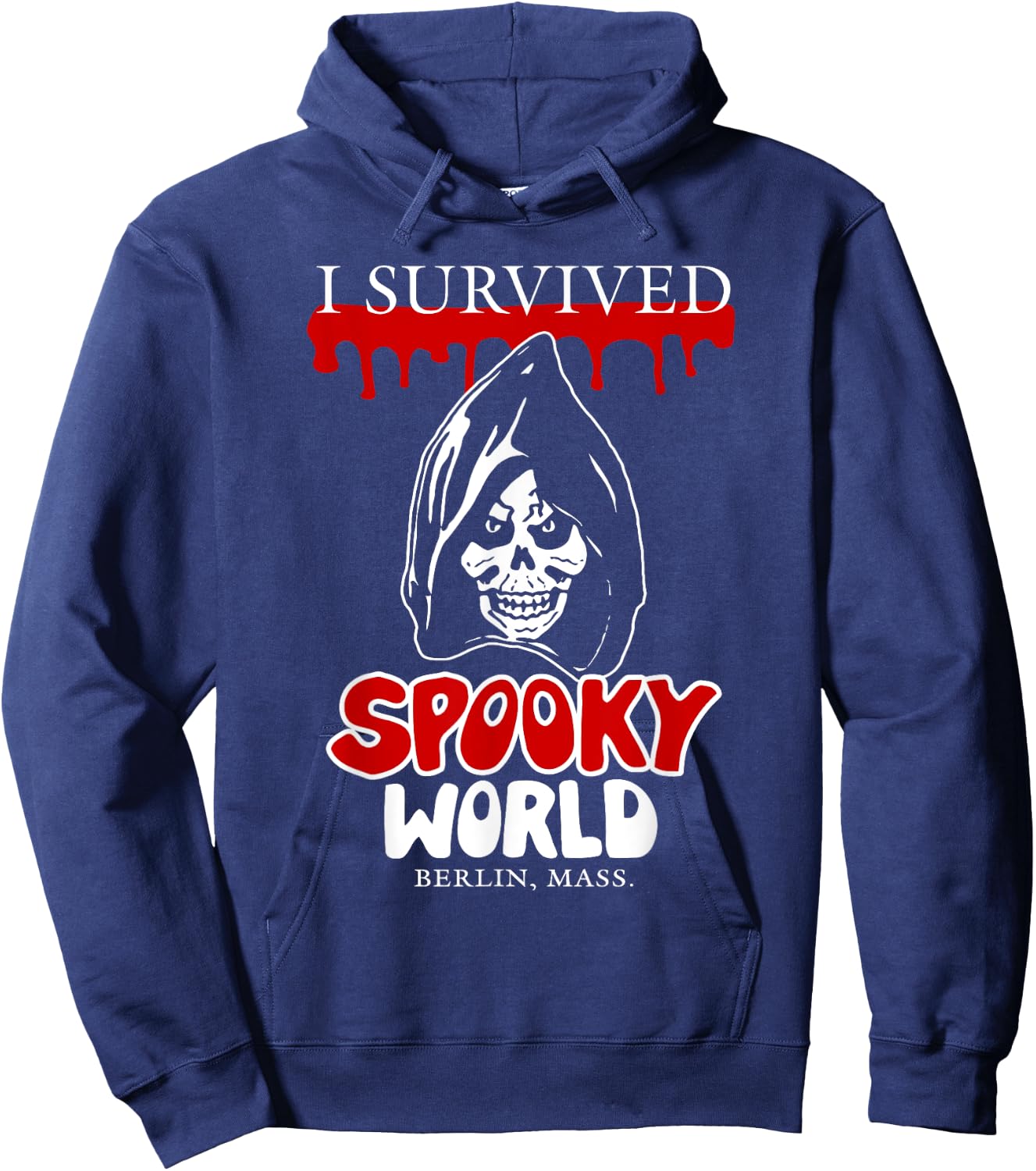 I Survived Spooky World funny design Hoodie - Hoodie | Navy
