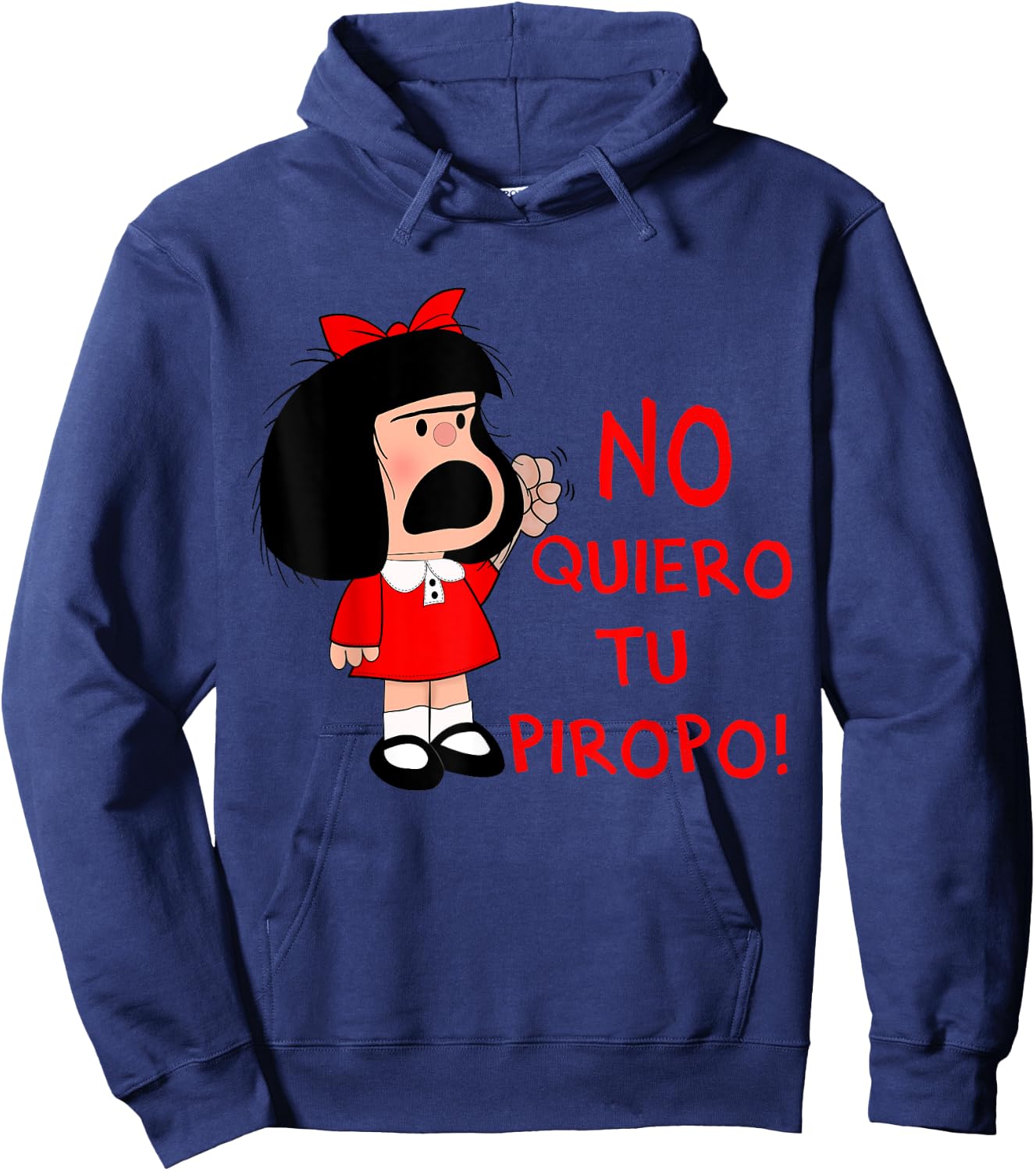 No quiero tu Piropo Funny Feminista Mafalda Hoodie - Hoodie | Navy