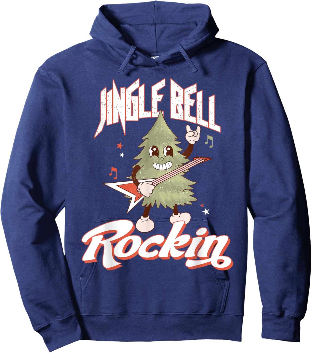 Jingle Bell Rockin for Lovers of Christmas Rock Hoodie - Hoodie | Navy
