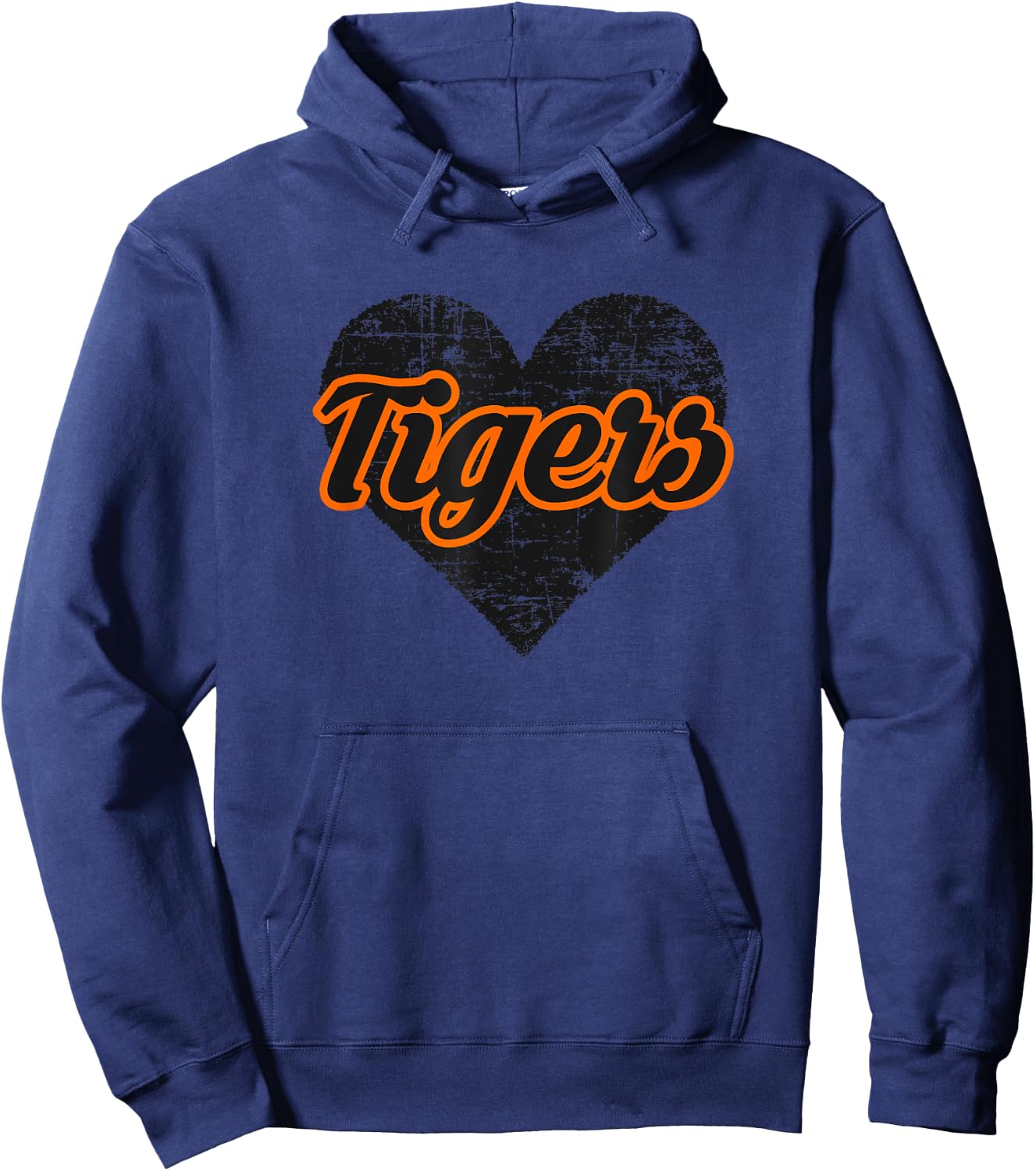Marshfield Tigers Over Heart Hoodie - Hoodie | Navy