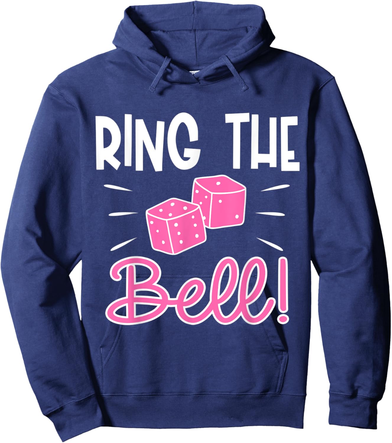 Bunco Ring Bell Dice Game Night Hoodie - Hoodie | Navy