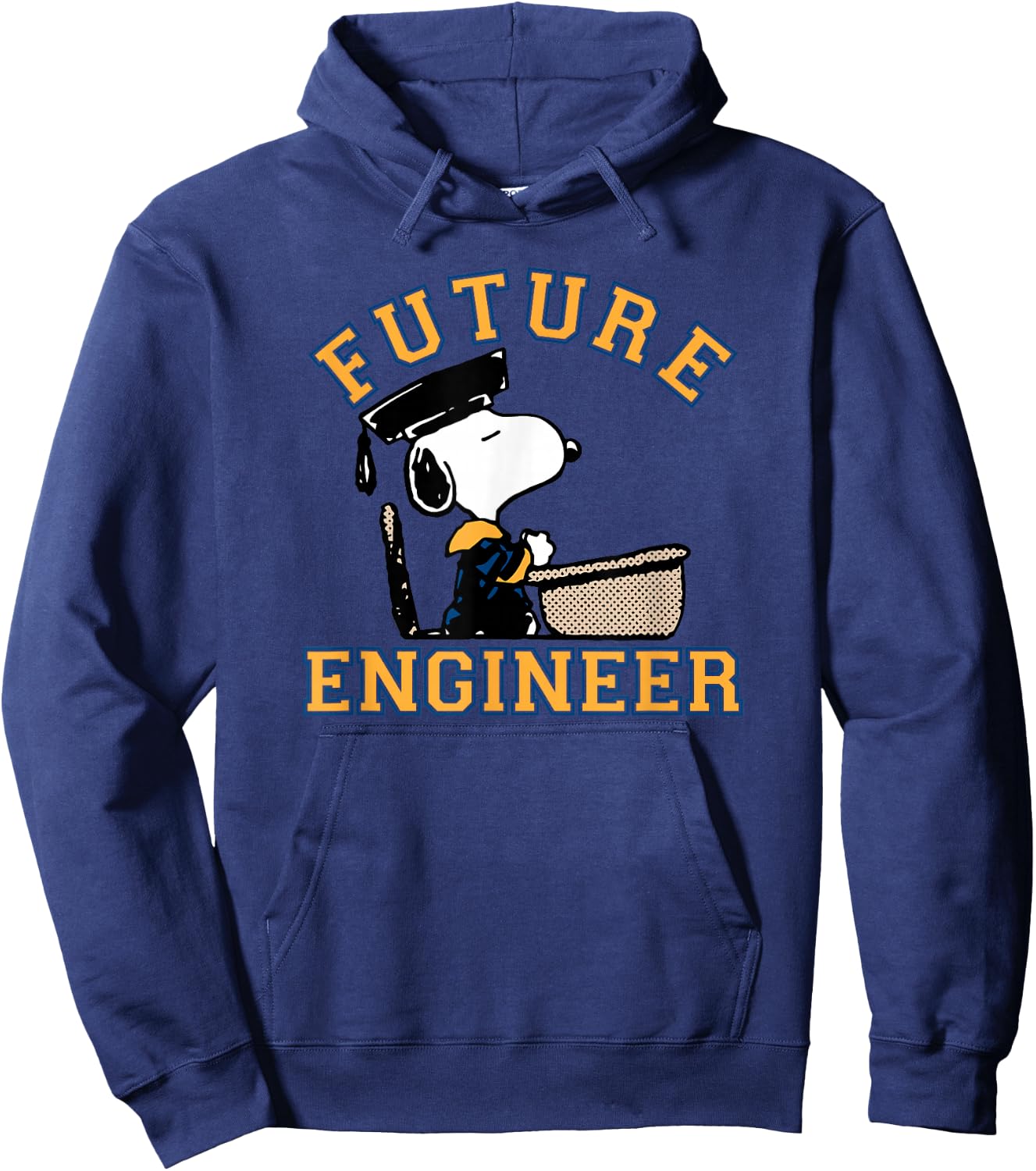 Peanuts Graduation Future Engineer Snoopy Hoodie - Hoodie | Navy