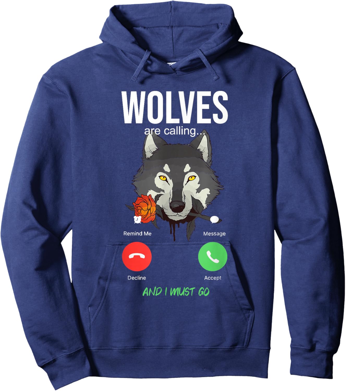 Wolves Are Calling - Wolf Wolves Hoodie - Hoodie | Navy