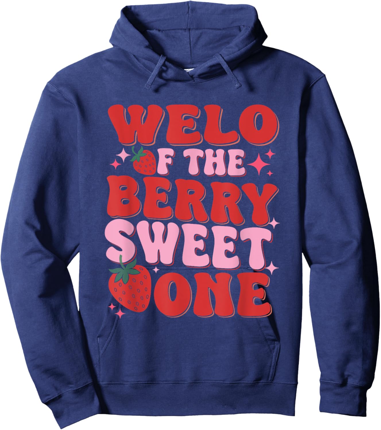 Welo Of The Berry Sweet One Strawberry Hoodie - Hoodie | Navy