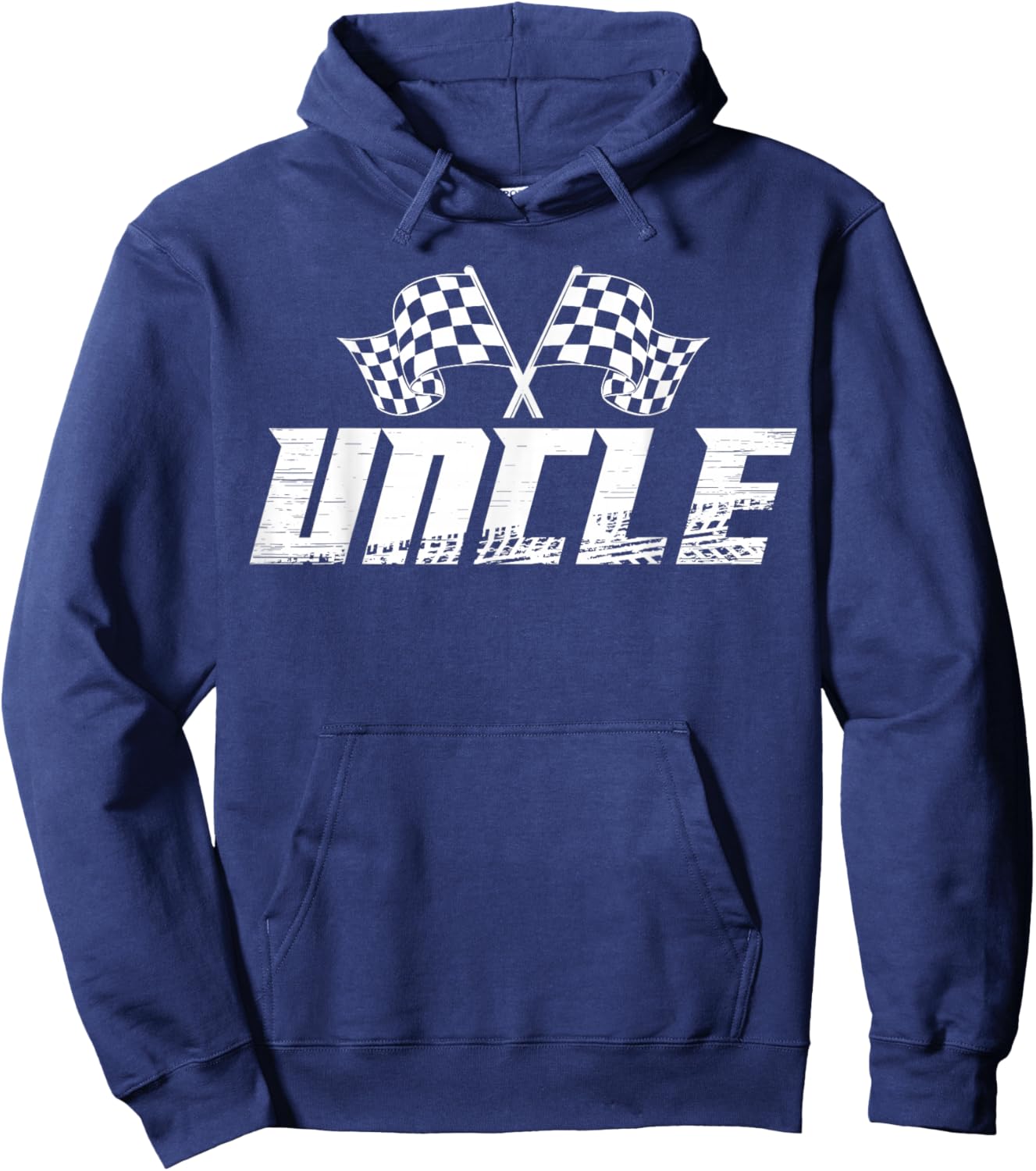 Uncle Pit Crew Family Racing Birthday Race Car Hoodie - Hoodie | Navy