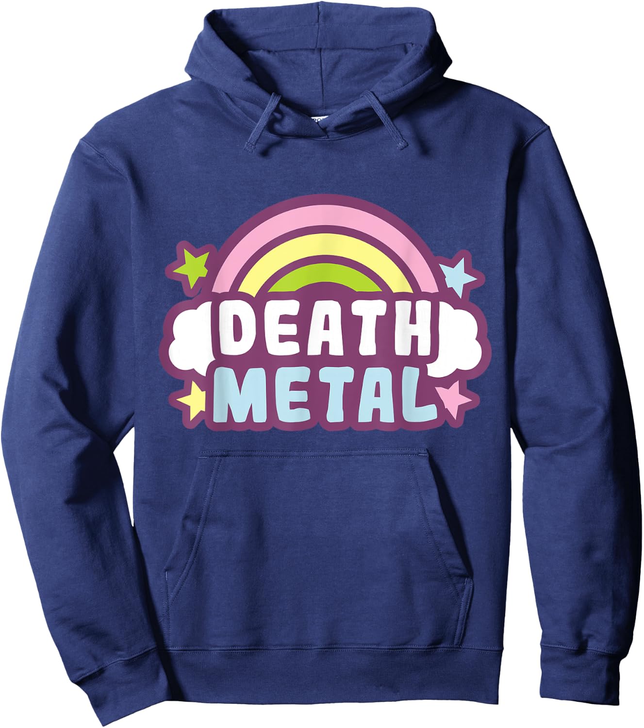 Death Metal Rainbow Hoodie - Hoodie | Navy