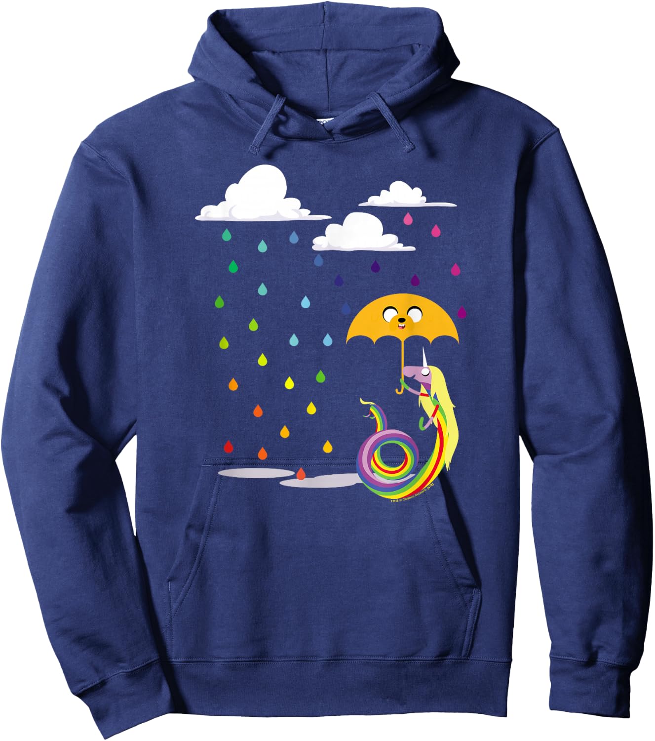 Adventure Time Lady in The Rain Small Hoodie - Hoodie | Navy