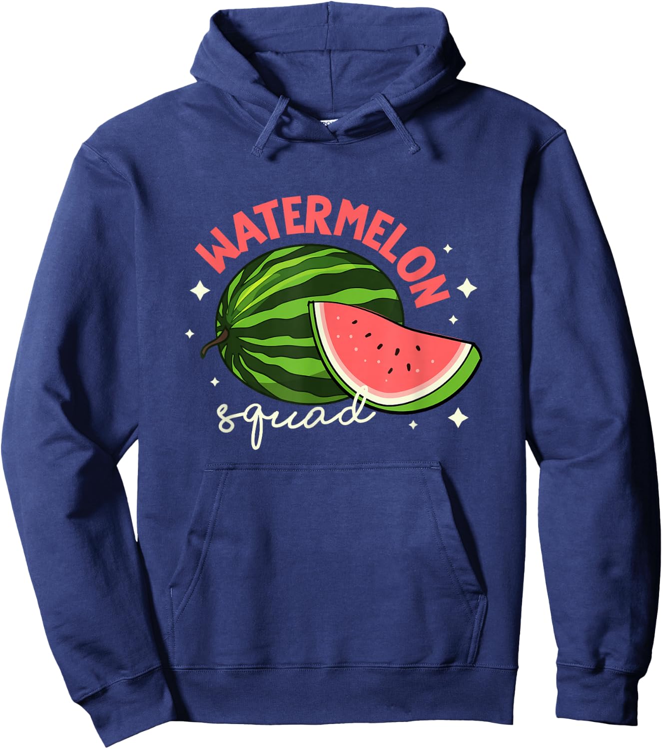 Watermelon Squad Tropical Summer Fruits Hoodie - Hoodie | Navy