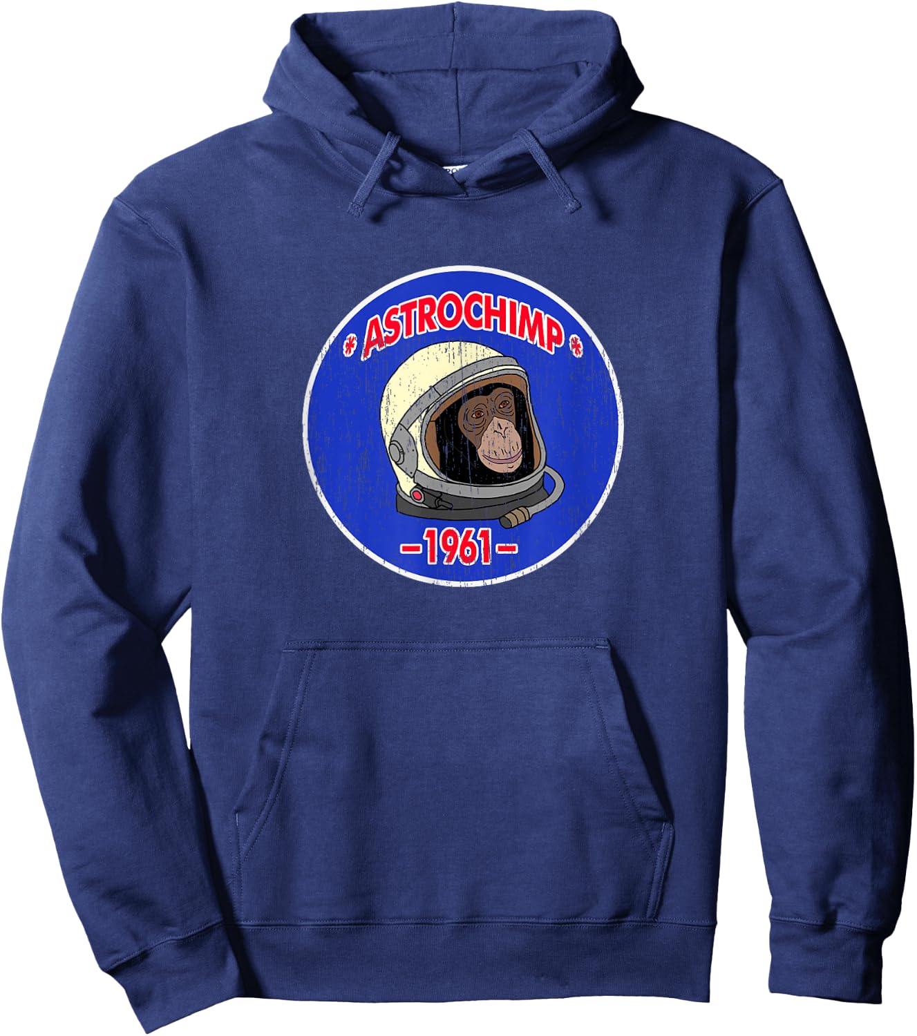 Astrochimp Ham 1961 Vintage Look Hoodie - Hoodie | Navy