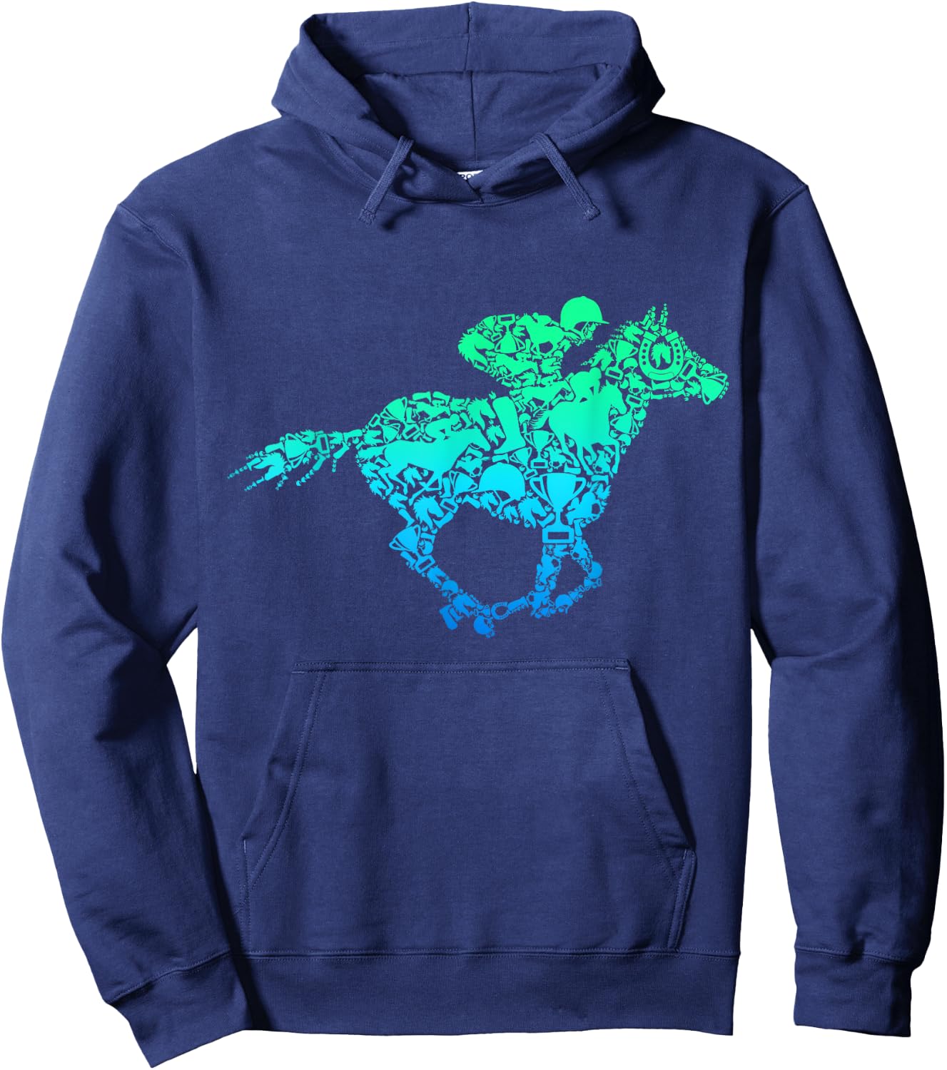 Horse Racing Jockey Derby Hoodie - Hoodie | Navy