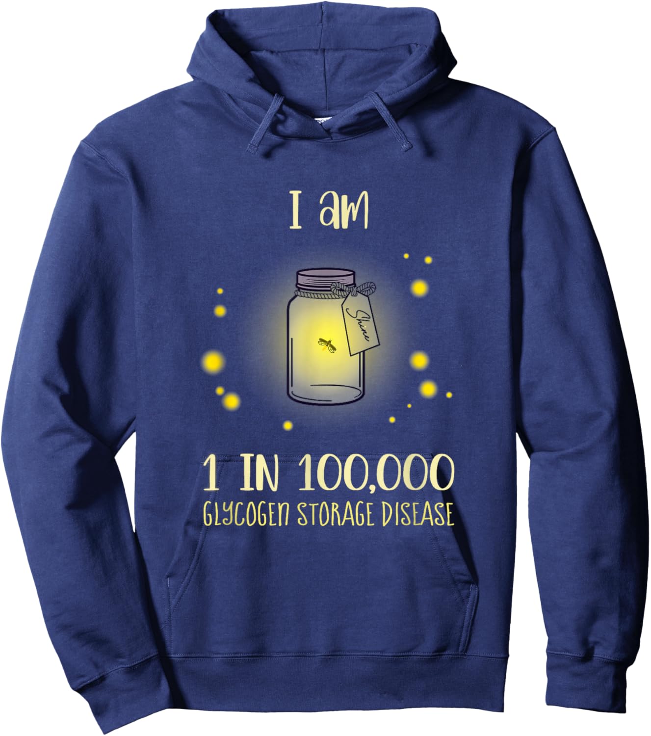 Glycogen Storage Disease (GSD) Awareness Hoodie - Hoodie | Navy