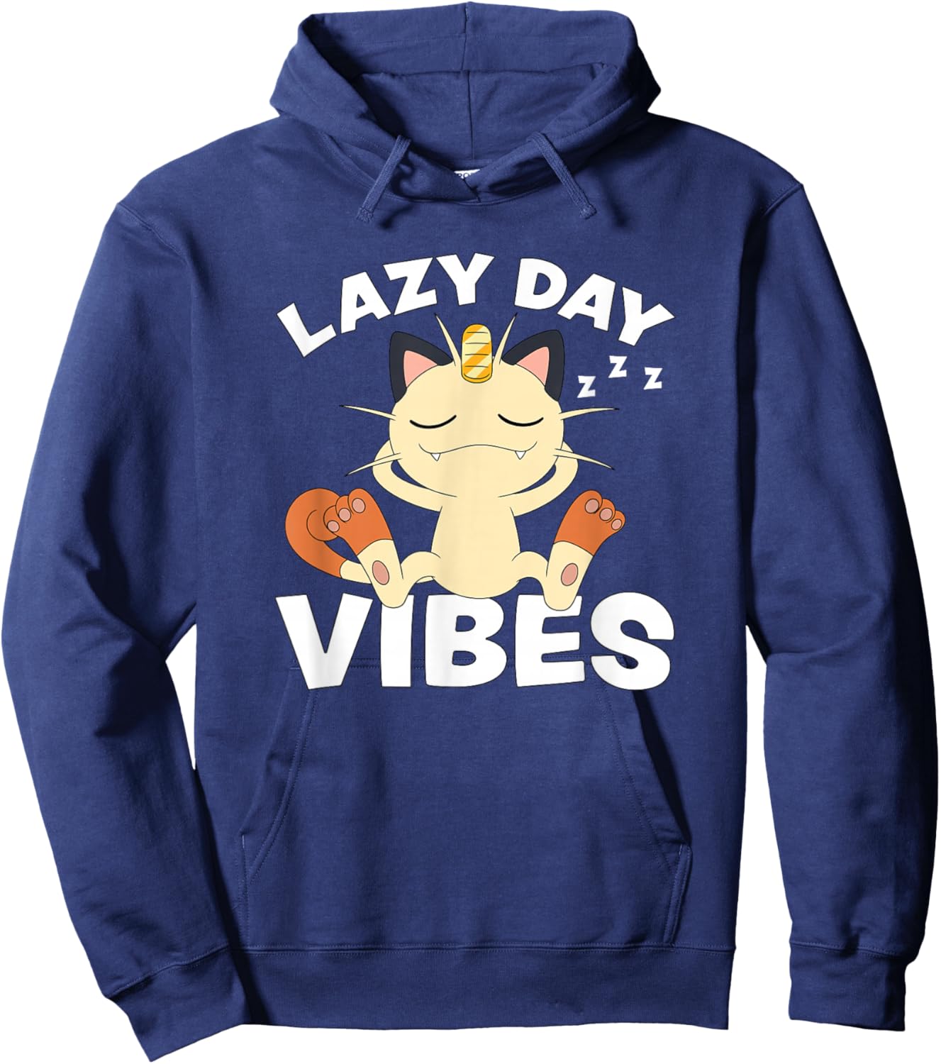Pokémon - Meowth Lazy Day Vibes Hoodie - Hoodie | Navy