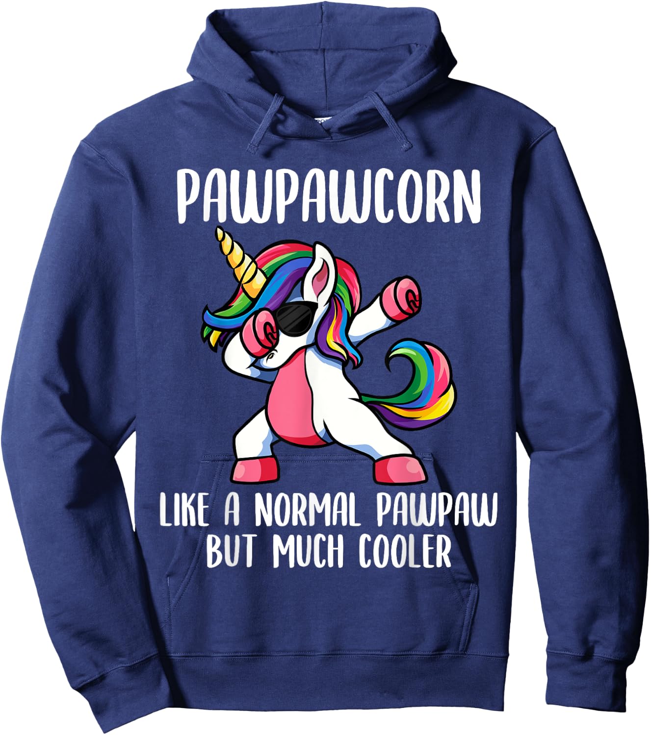 Unicorn Pawpaw Girl Clothes, PawpawCorn Cute Hoodie - Hoodie | Navy