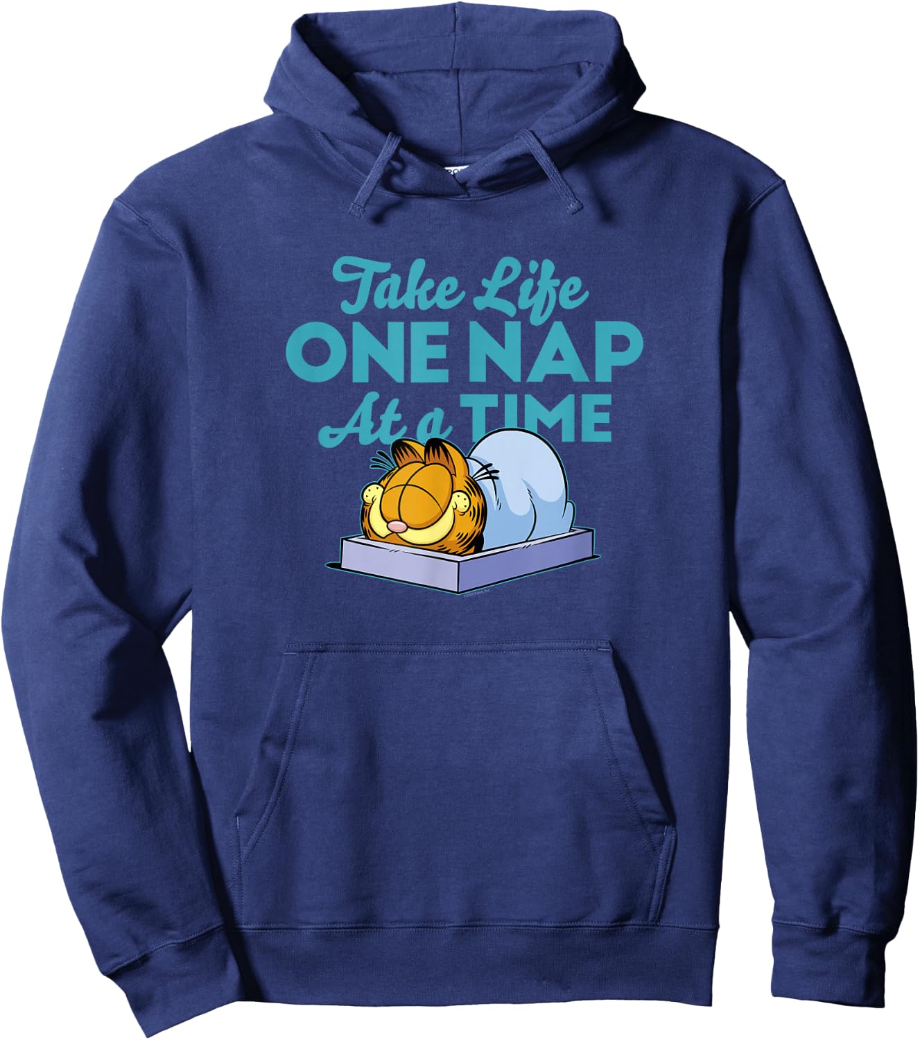 Garfield Take Life One Nap At A Time Garfield Hoodie - Hoodie | Navy