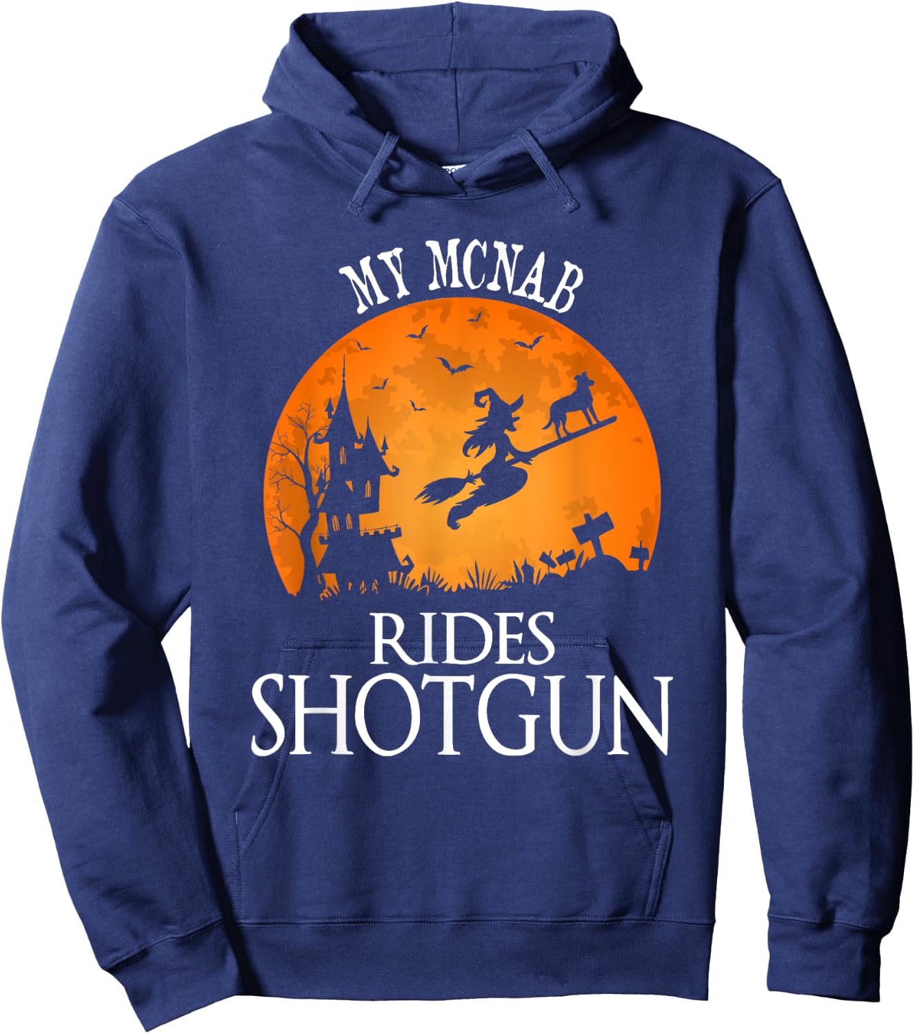 Mcnab Rides Shotgun Dog Lover Party Women Hoodie - Hoodie | Navy