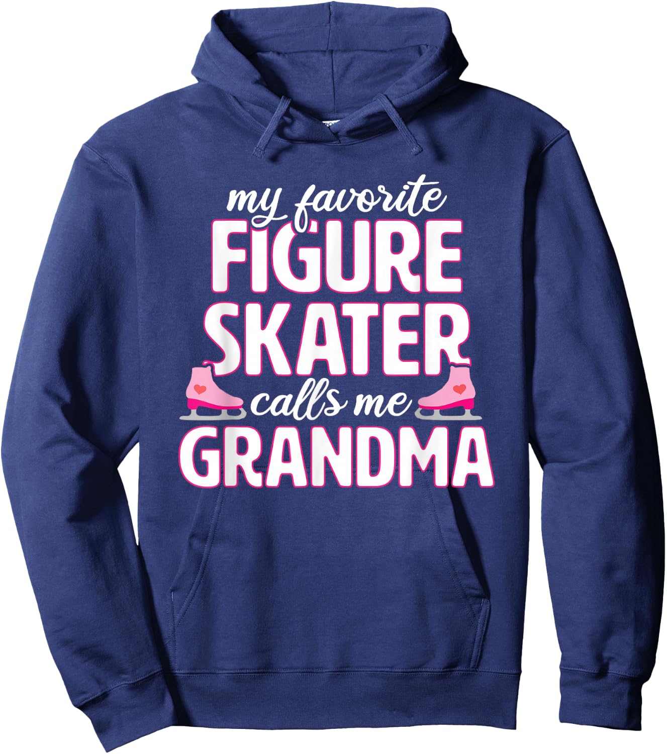 Figure Skating Grandma Funny Ice Skater Hoodie - Hoodie | Navy