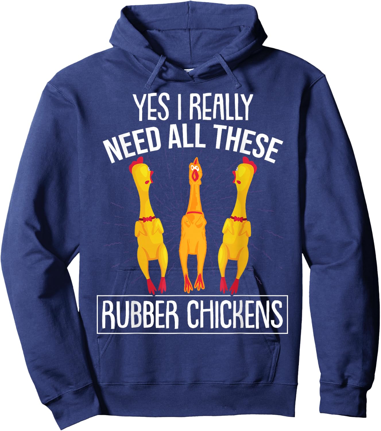 Rubber Chicken Hoodie - Hoodie | Navy