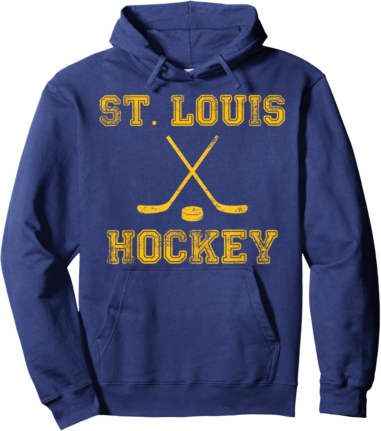 St. Louis Ice Hockey Sticks State Outile STL Hoodie - Hoodie | Navy