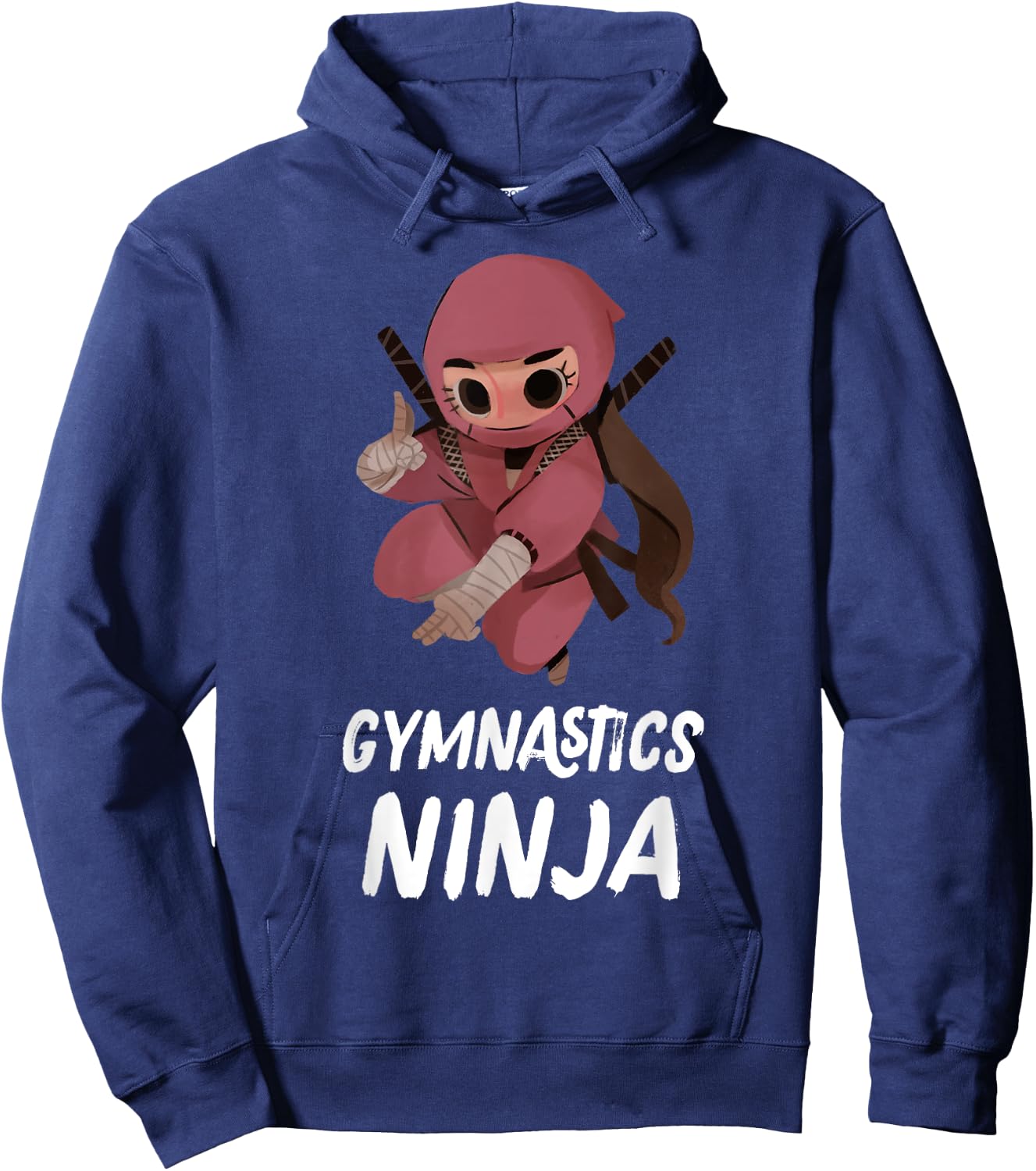 Girls Gymnastics Ninja Funny Sports Hoodie - Hoodie | Navy