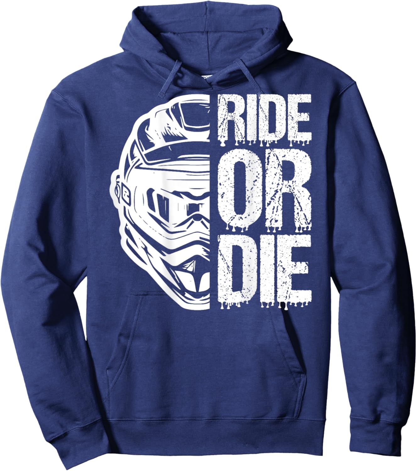 Supersportler Ride or die Motorrad Helm Hoodie - Hoodie | Navy