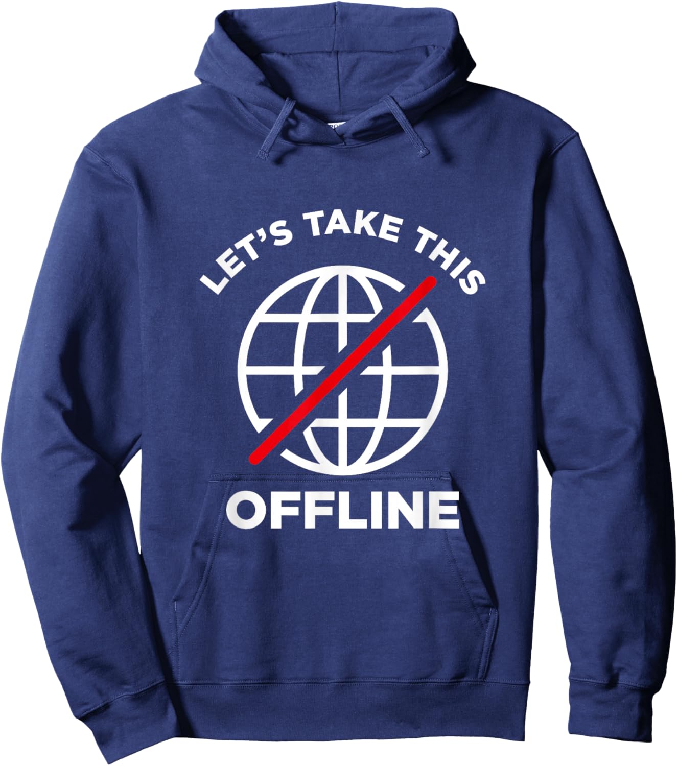 Let's take this offline Hoodie - Hoodie | Navy