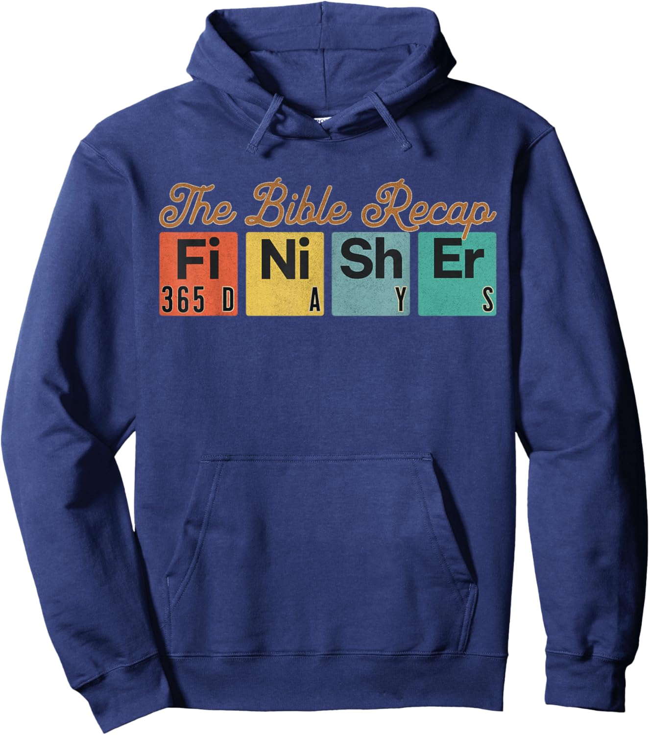 The Bible Recap Finisher 365 Days Hoodie - Hoodie | Navy