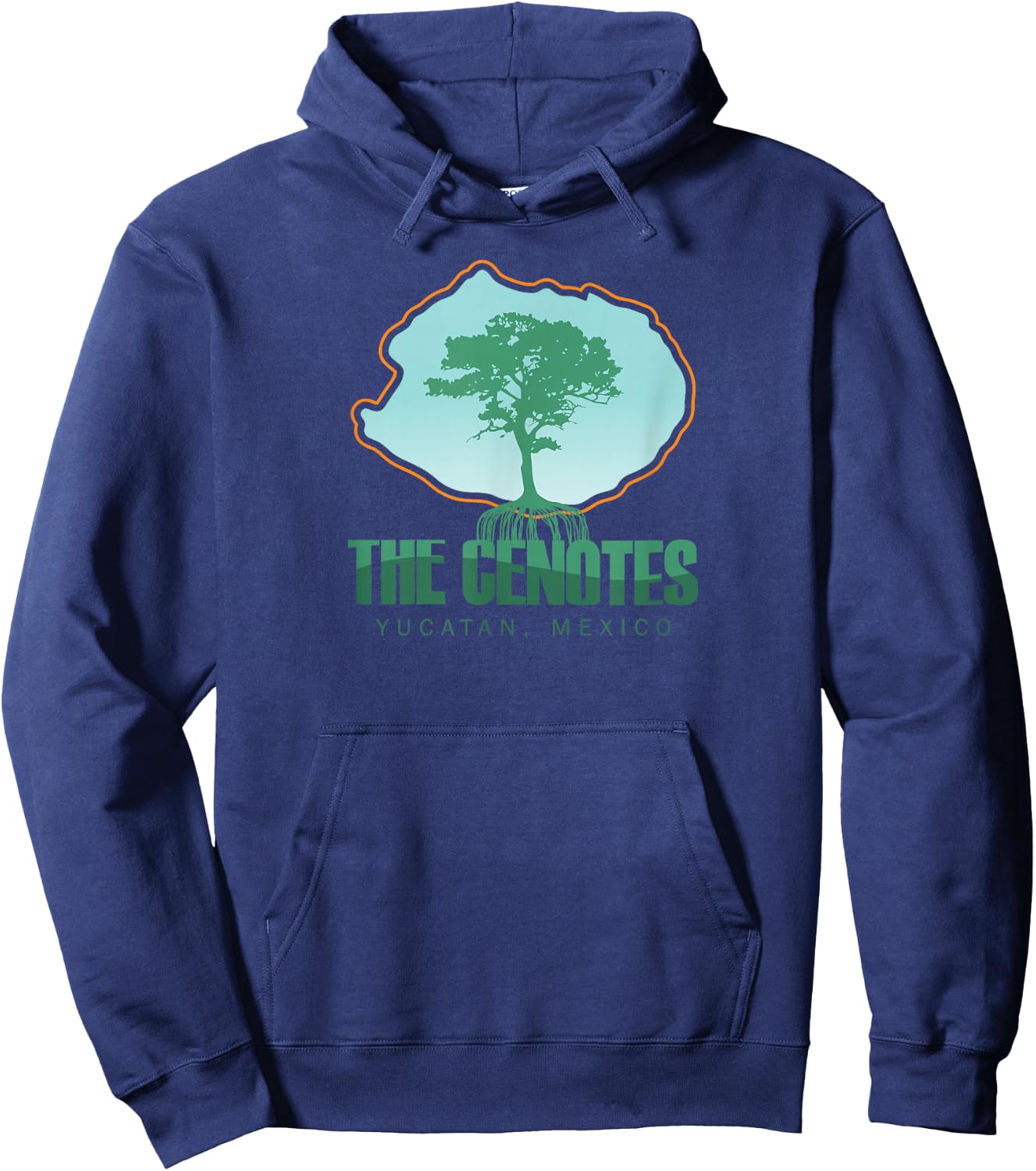 The Cenotes - Yucatan, Mexico Hoodie - Hoodie | Navy