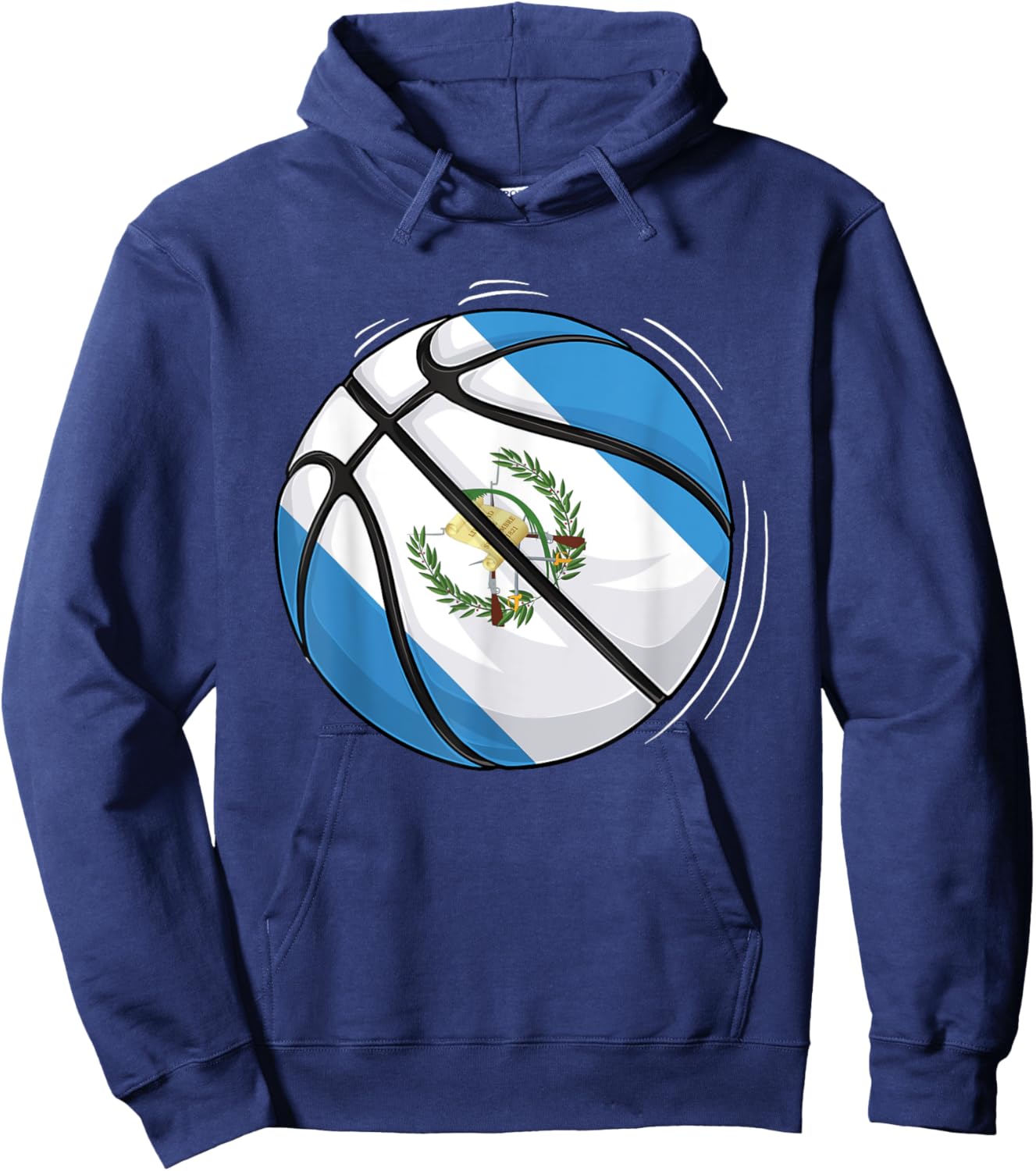 Basketball Ball With The Flag Of Guatemala Hoodie - Hoodie | Navy