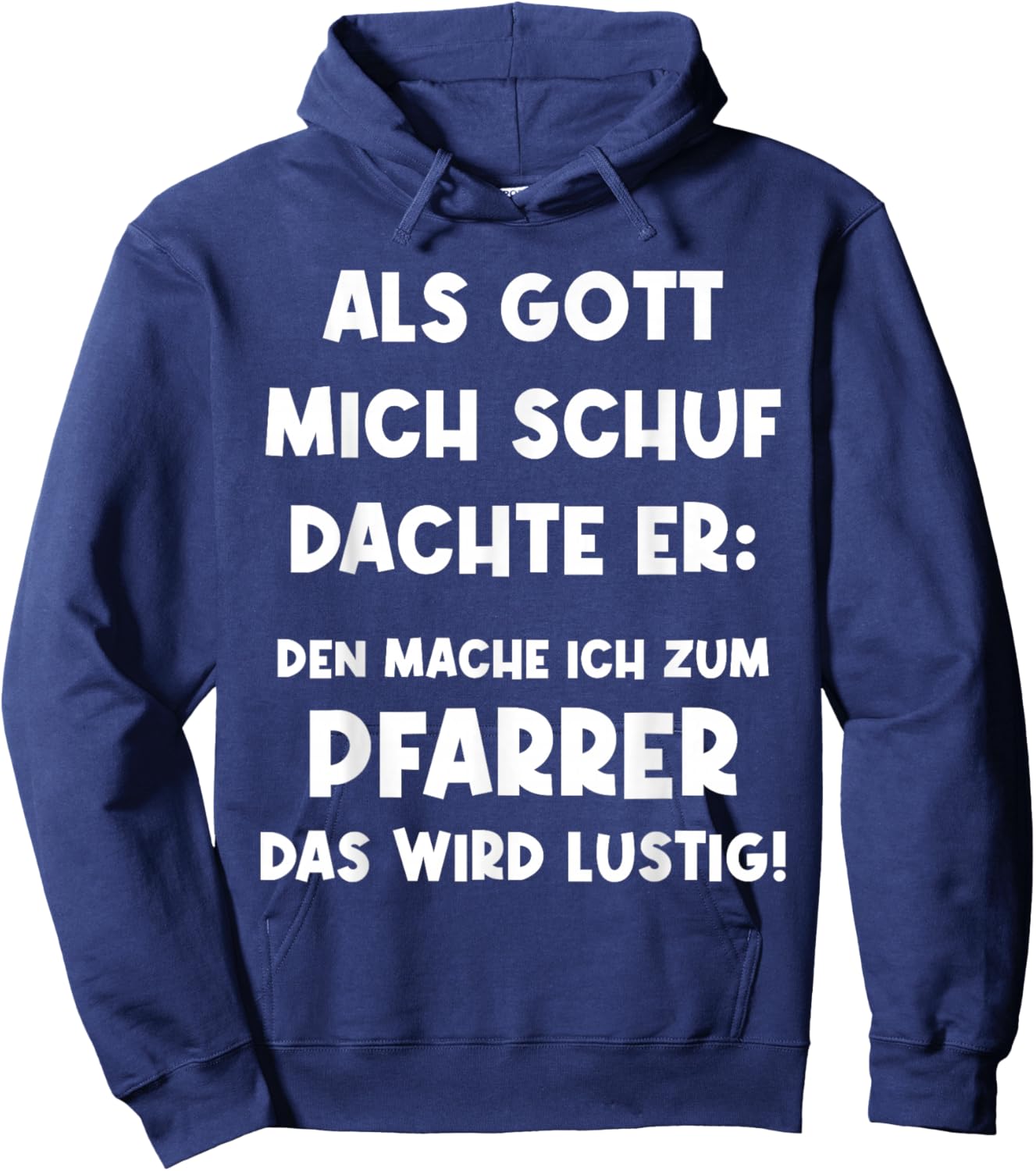 Pfarrer Lustig Vikar Kirche Priester Hoodie - Hoodie | Navy