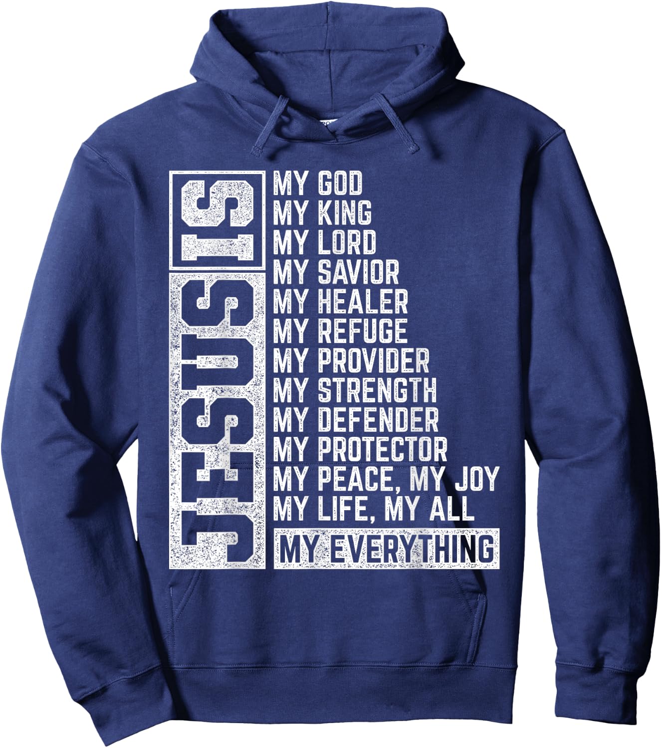 Jesus Is My Everything Jesus Hoodie - Hoodie | Navy