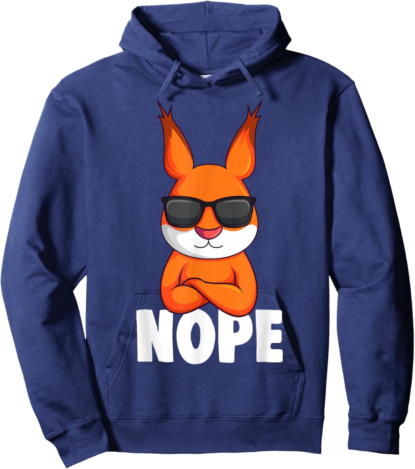 Eichhörnchen Nope Kinder Jungen Mädchen Hoodie - Hoodie | Navy