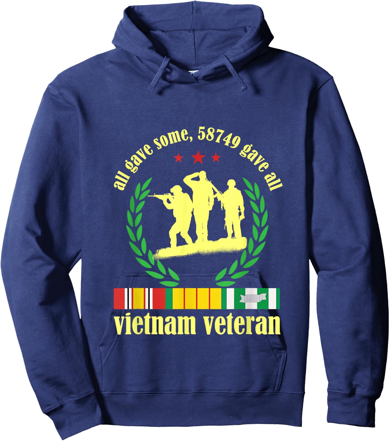 Vietnam Veteran some Gave All Nam Vet Hoodie - Hoodie | Navy