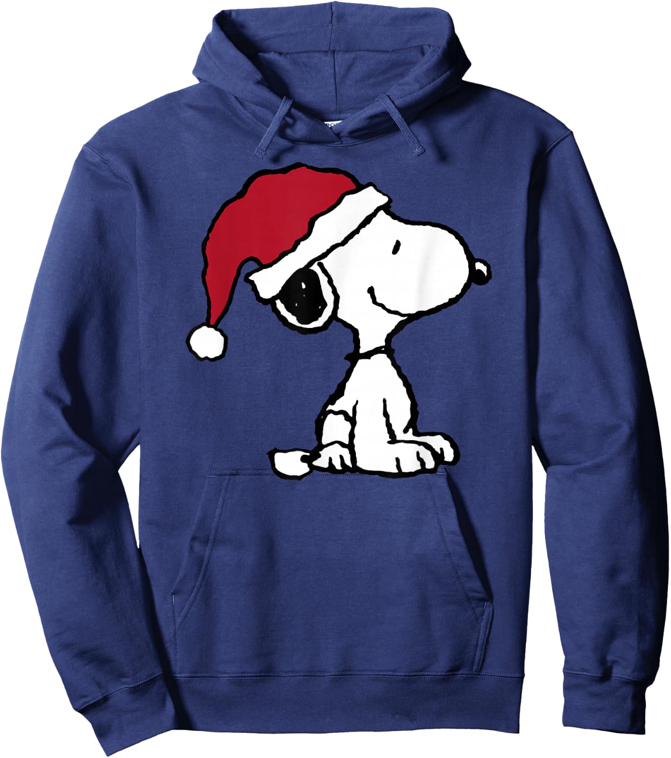 Peanuts Holiday Santa Hat Snoopy Hoodie - Hoodie | Navy