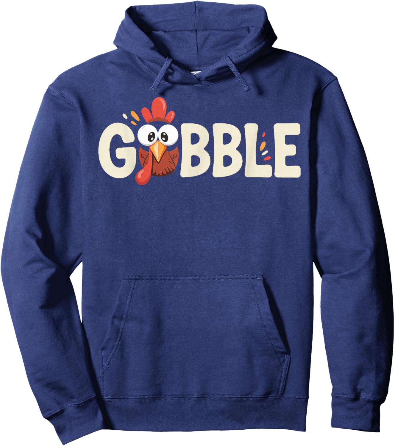 Gobble Till You Wobble Turkey Thanksgiving Hoodie - Hoodie | Navy