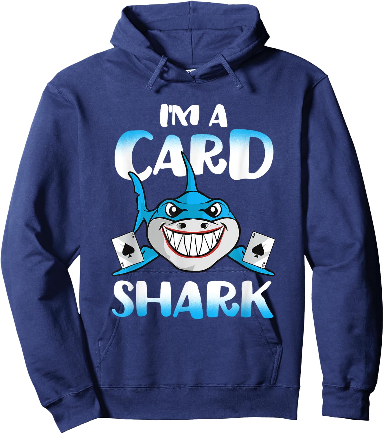 Poker Card Shark Casino Gamble Beach Hoodie - Hoodie | Navy