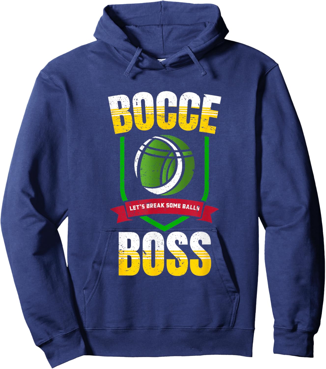 Bocce Boss Boules Sports Lawn - Bocce Ball Hoodie - Hoodie | Navy