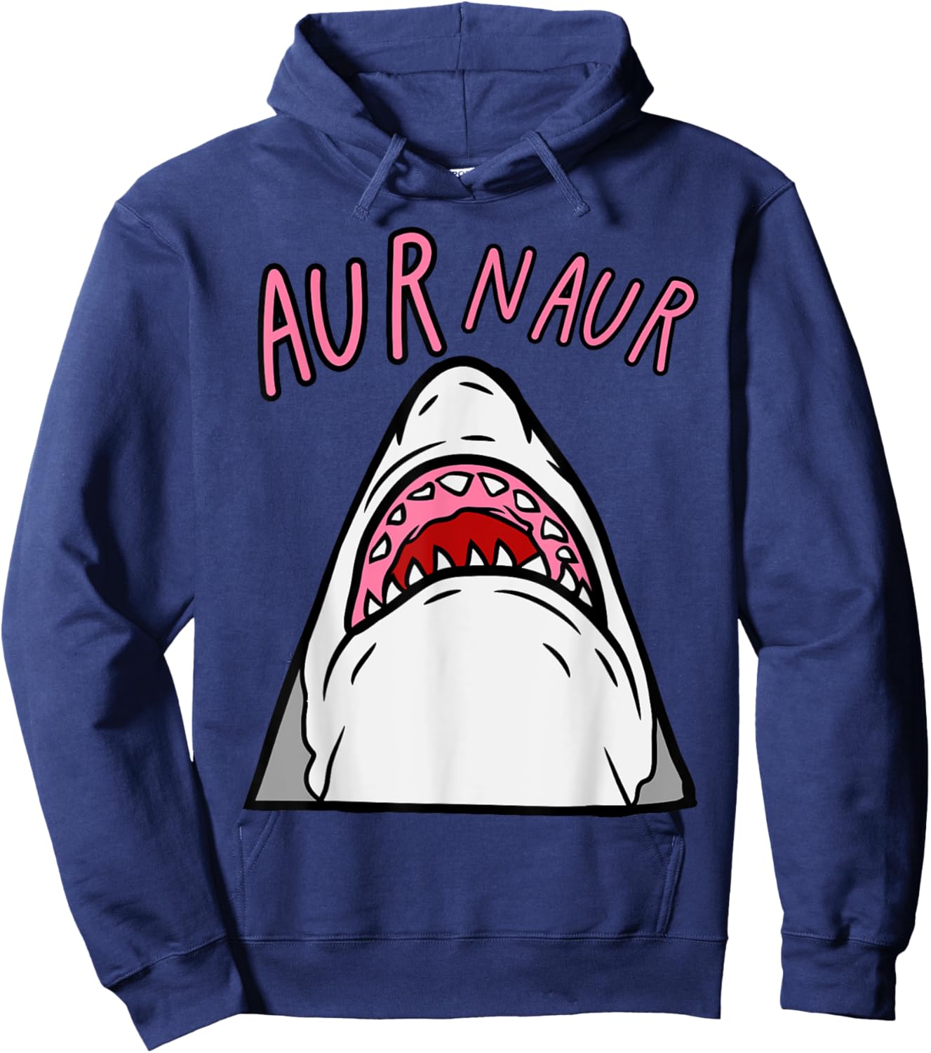 Aur Naur Funny Shark Hoodie - Hoodie | Navy