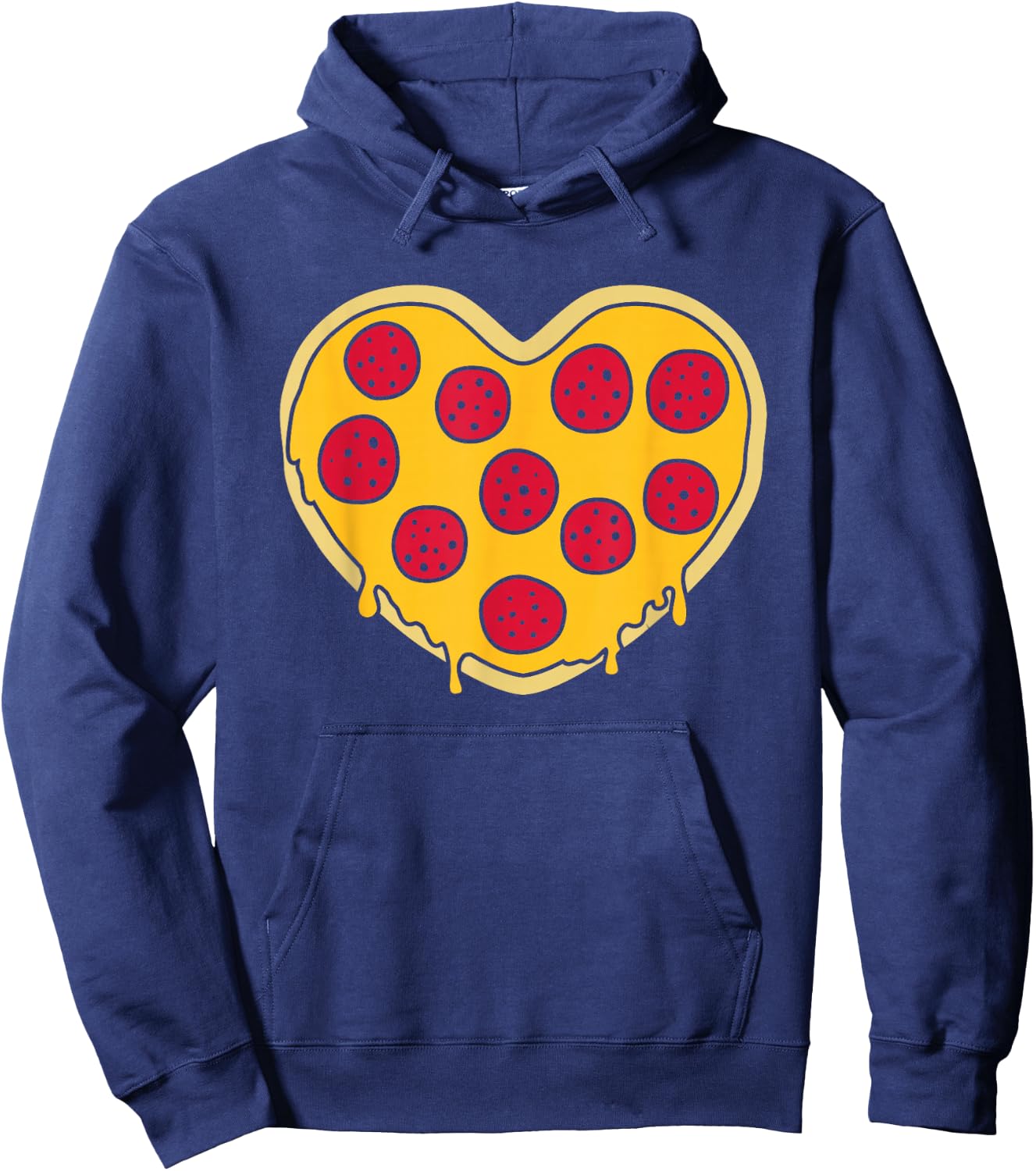 Pizza heart Hoodie - Hoodie | Navy