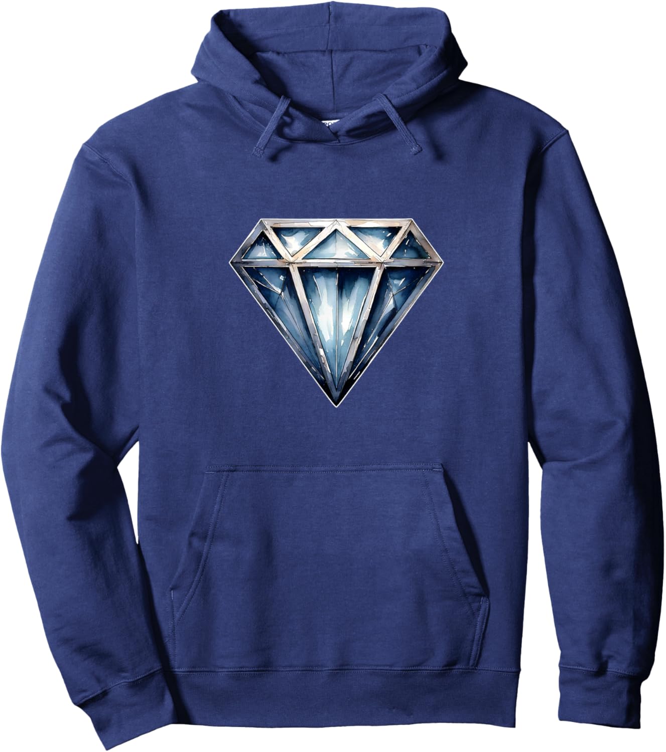 Diamond Black Black Men's Cool Shirts Hoodie - Hoodie | Navy
