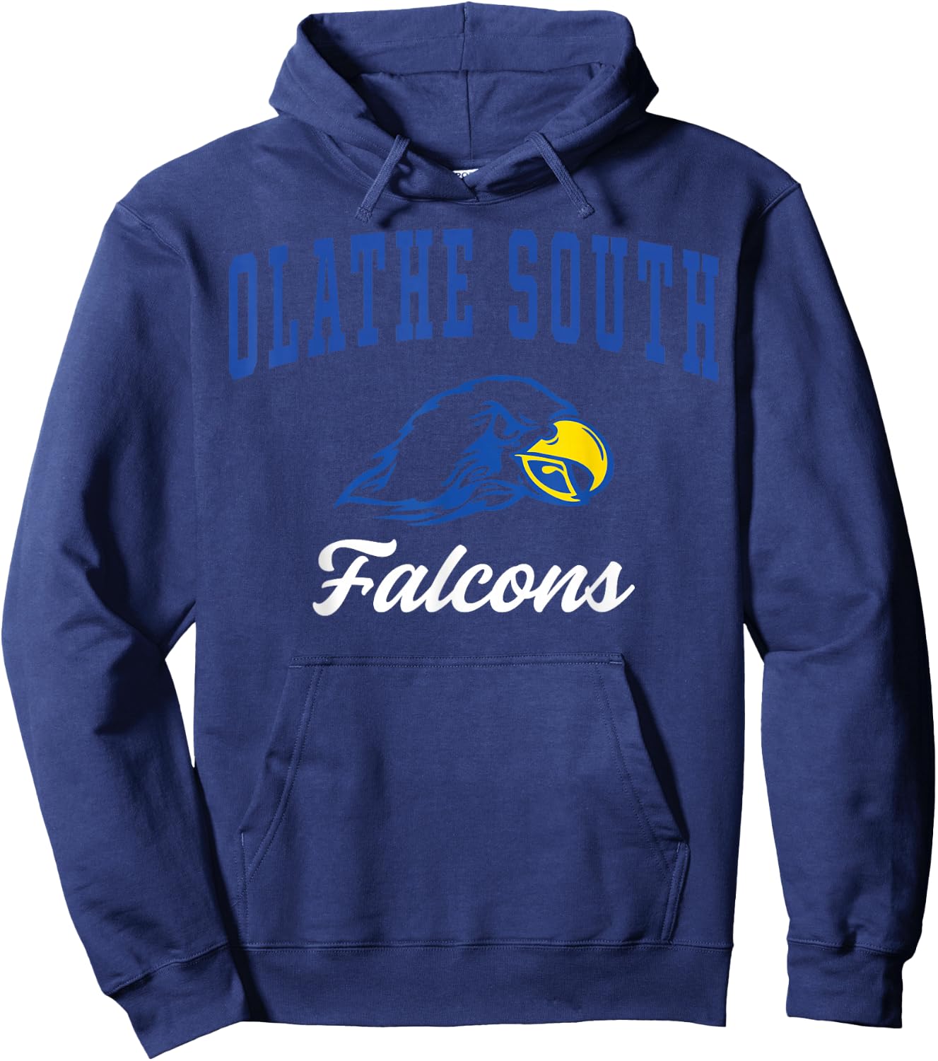 Olathe South High School Falcons C3 Hoodie - Hoodie | Navy