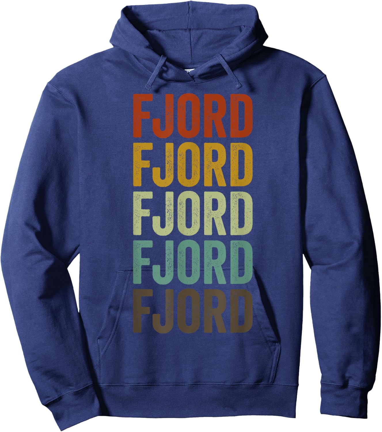 Fjord Horse Retro Hoodie - Hoodie | Navy