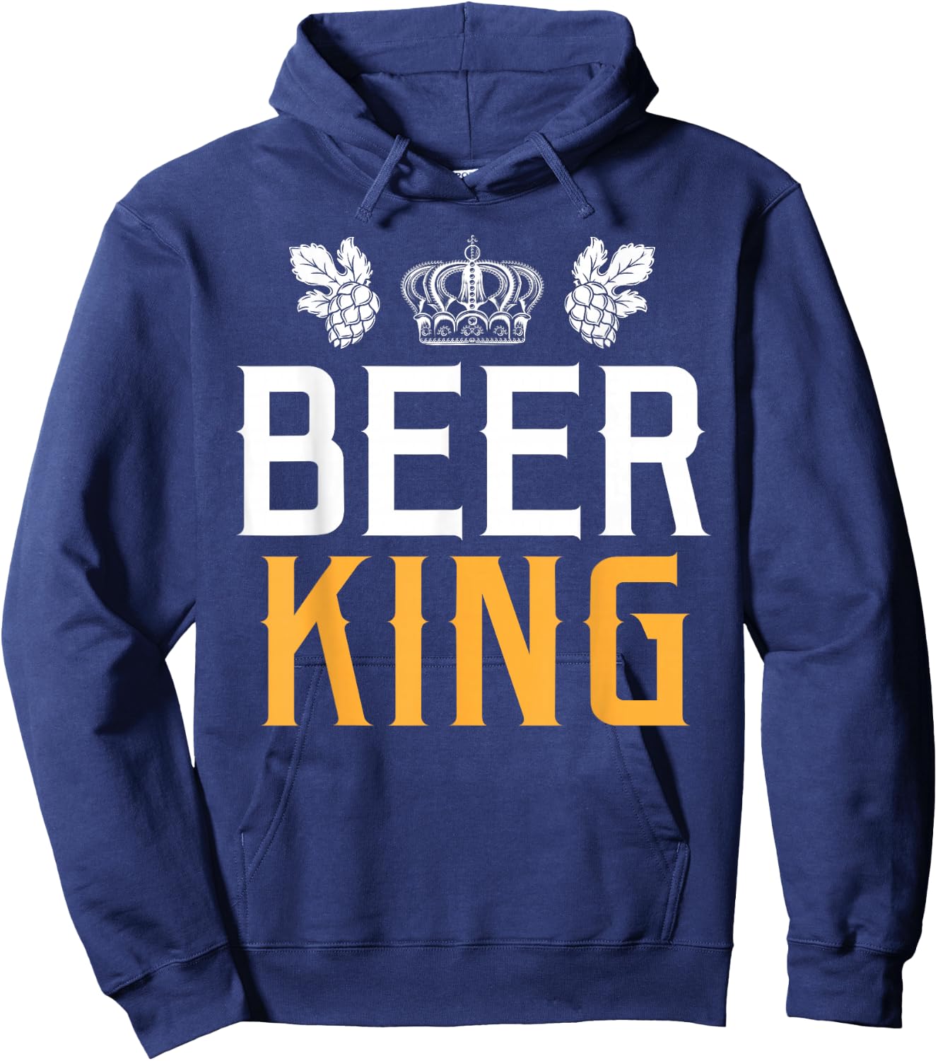 Beer master alcohol king Gift gluten free beer Hoodie - Hoodie | Navy
