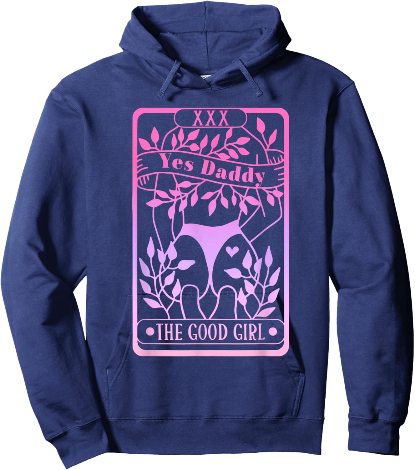 Yes Daddy The Good Girl Apparel Hoodie - Hoodie | Navy