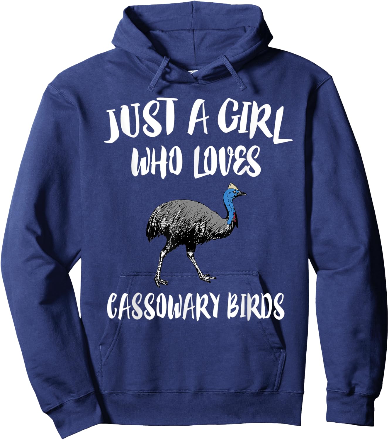 Just A Girl Who Loves Cassowary Birds Gift Hoodie - Hoodie | Navy