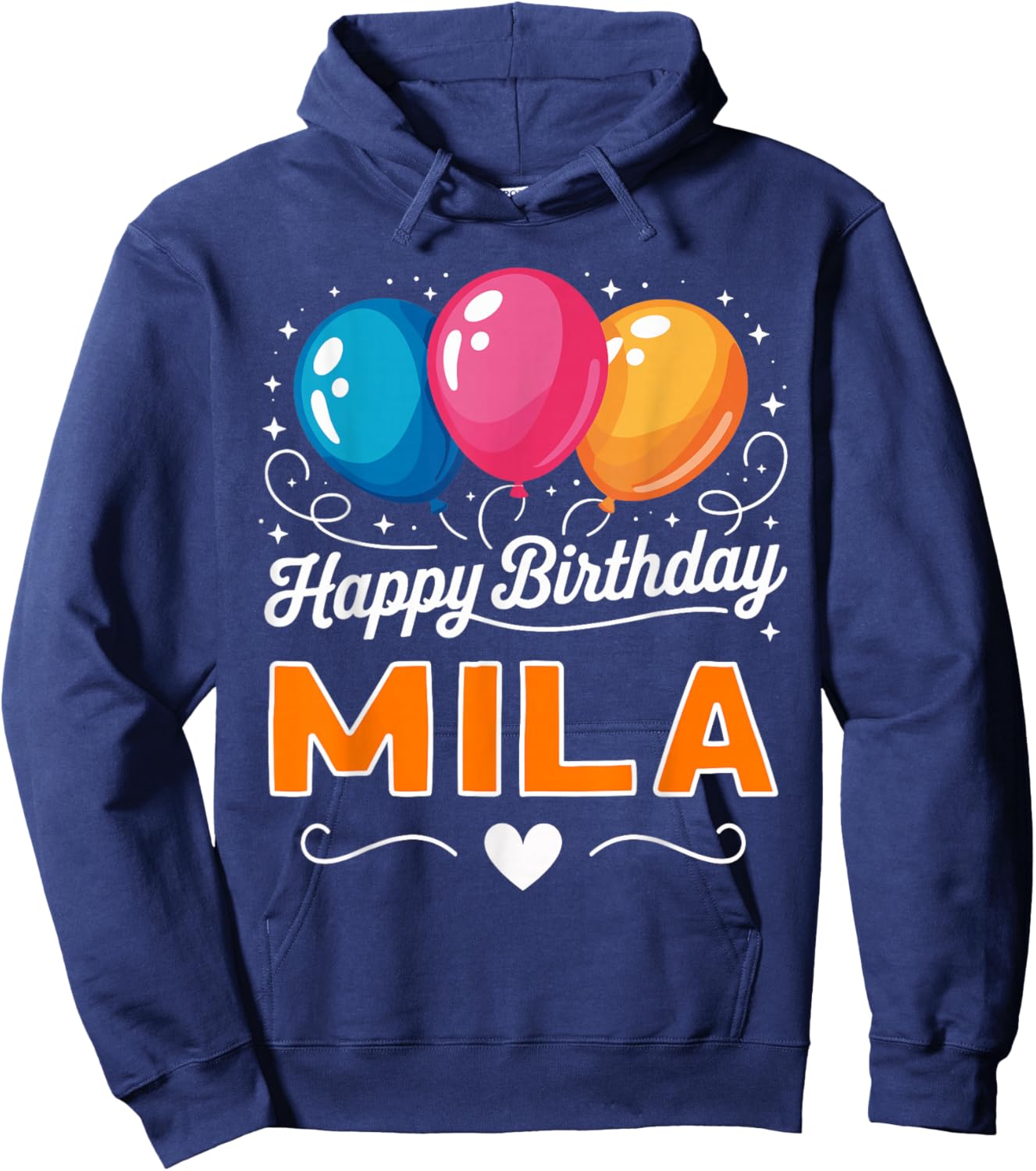 Happy Birthday Mila Hoodie - Hoodie | Navy