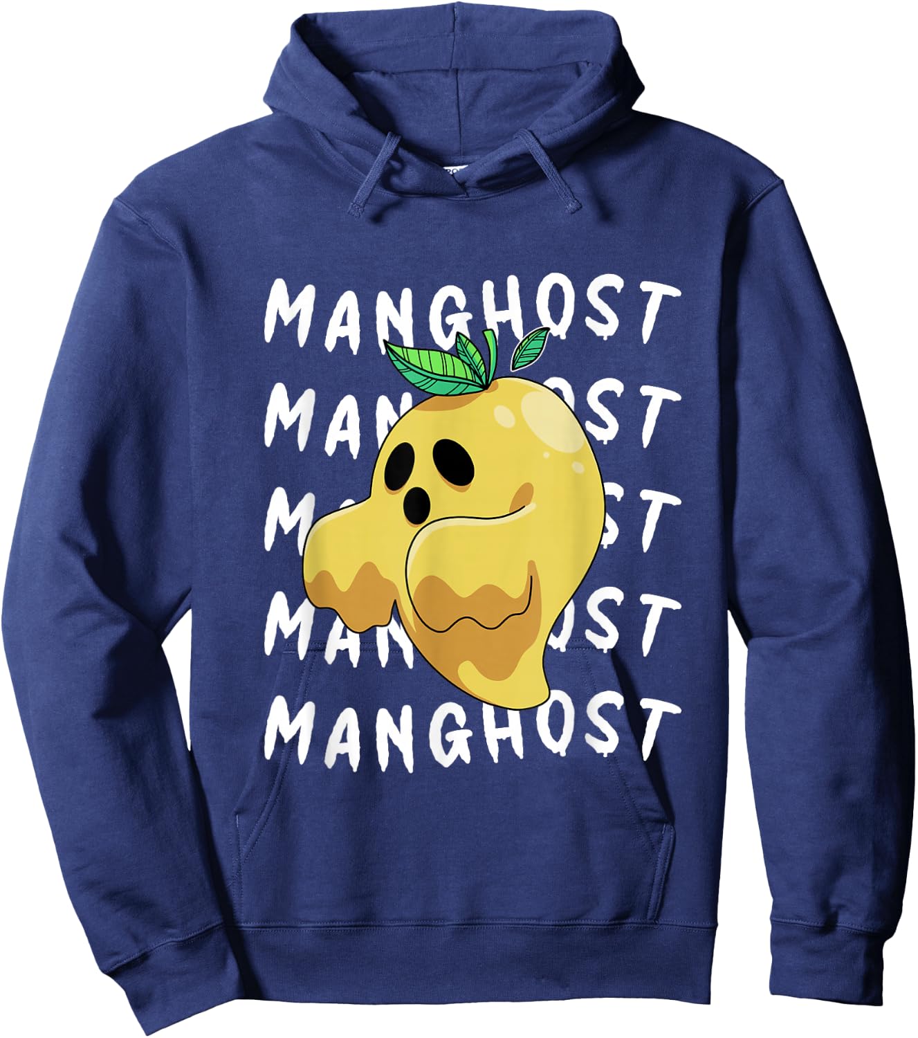Halloween Mango Ghost Pretend I'm A Manghost Hoodie - Hoodie | Navy