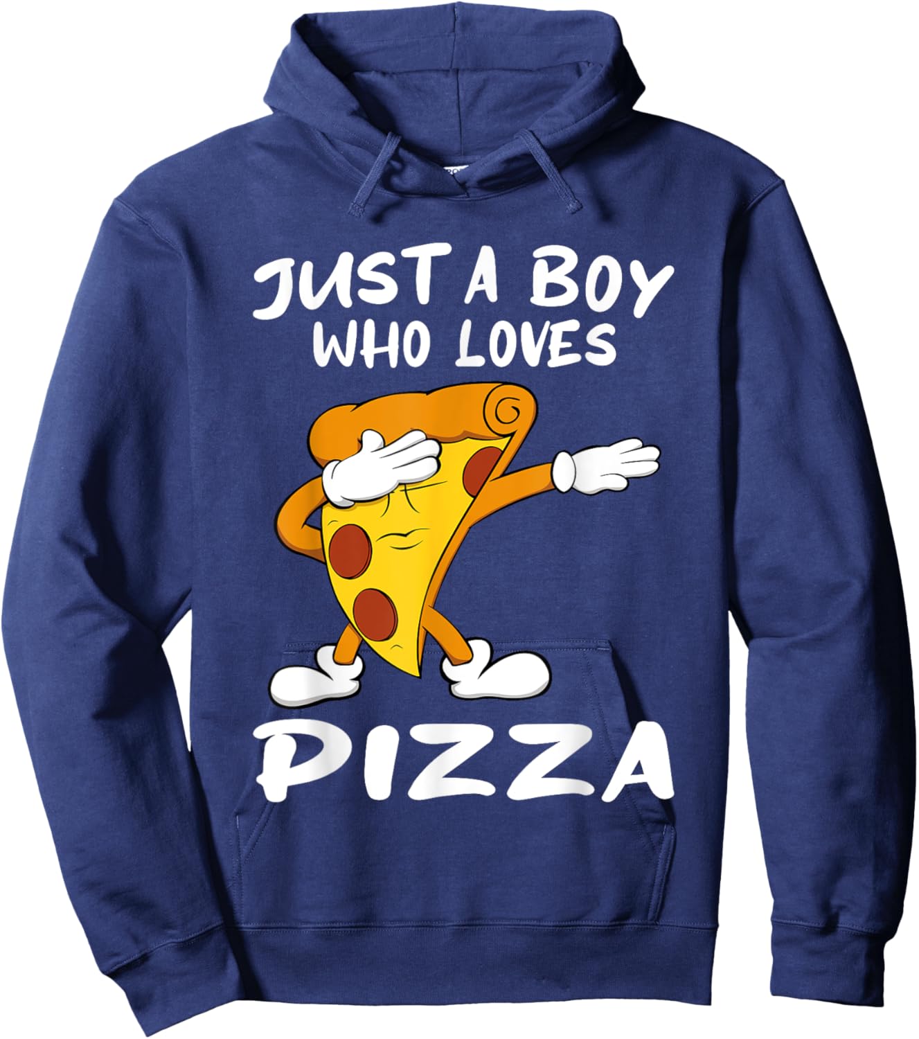Just a Boy Who Loves Pizza Hoodie - Hoodie | Navy
