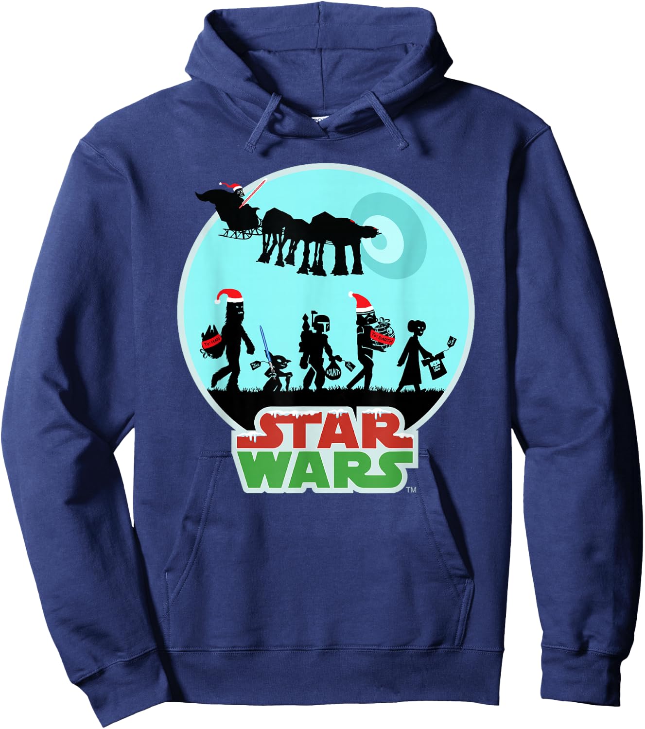 Star Wars Characters Holiday Gifts Death Star Hoodie - Hoodie | Navy