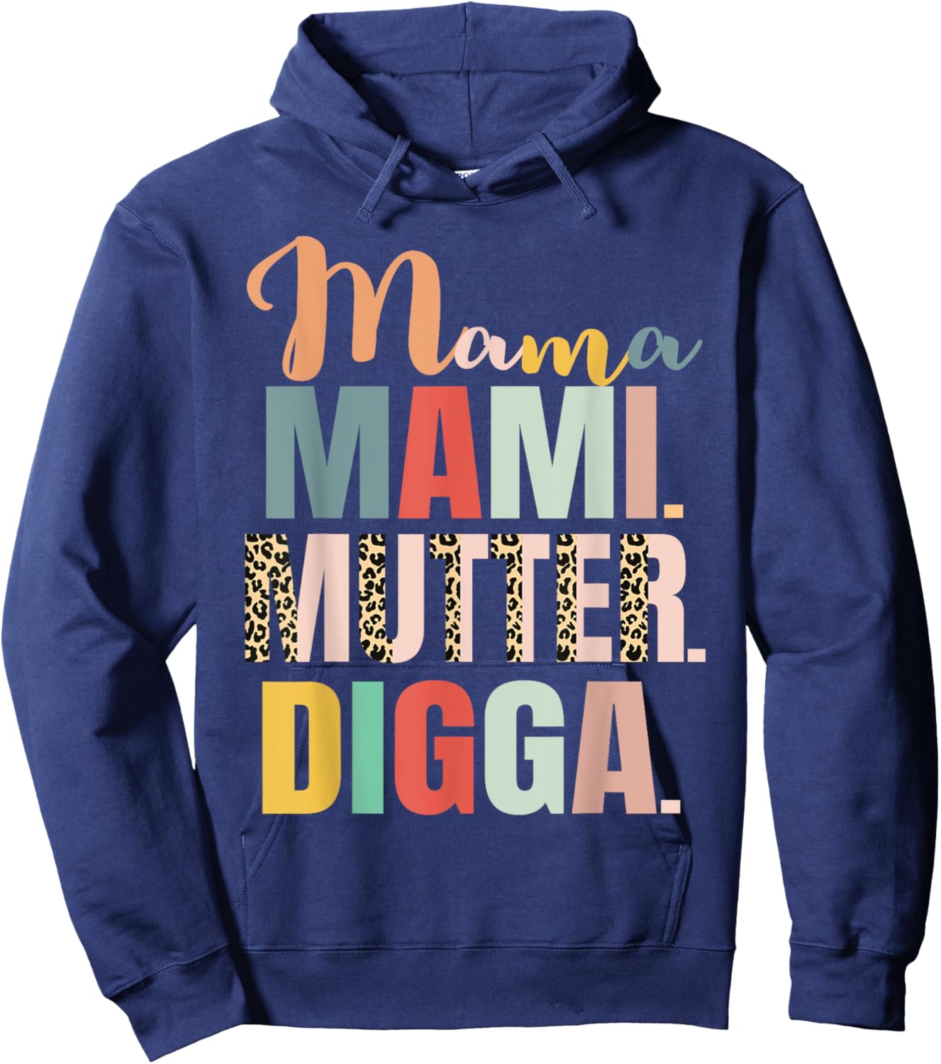 Mama Mami Mutter Digga Damen Muttertag Hoodie - Hoodie | Navy